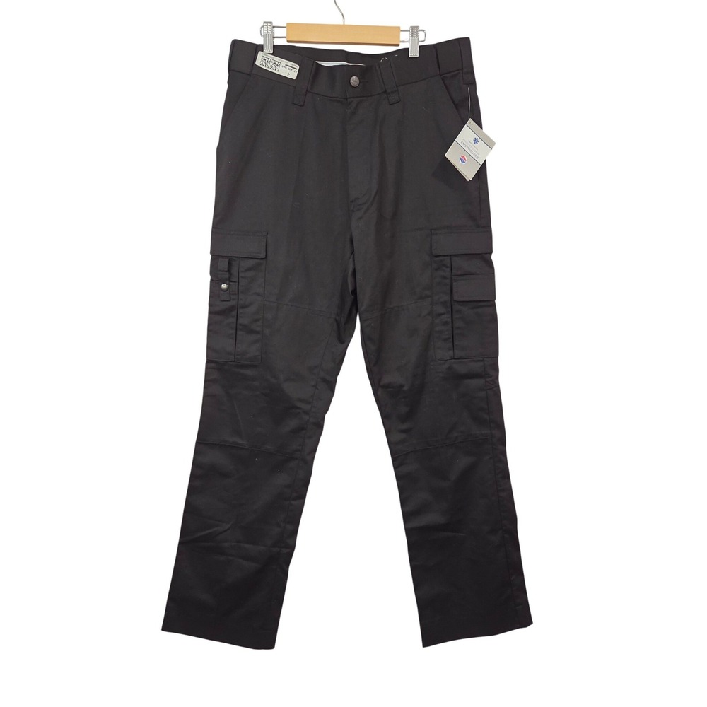 Liberty EMS Tactical Cargo Pants Mens Black Uniform EMT Duty Workwear 36x32 NWT